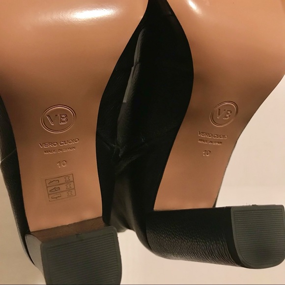 Veronica Beard Marla Tumbled Leather Ankle Boots Black Size 10 - Picture 7 of 10